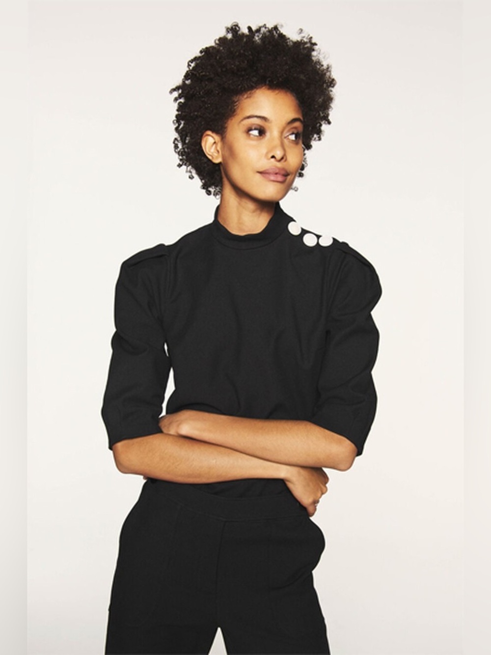 ba&sh Piz Puff-Sleeve Lady Top